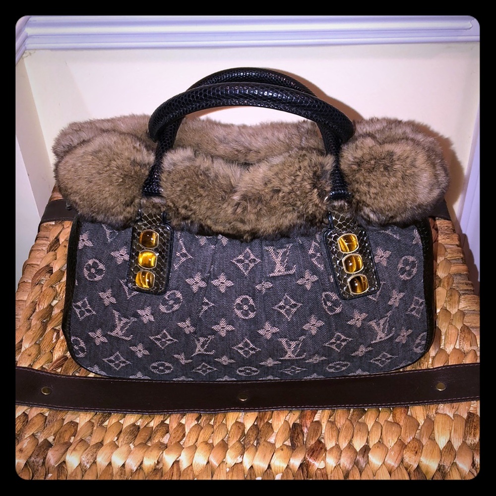 ❤️Louis Vuitton trapeze handbag PM denim❤️